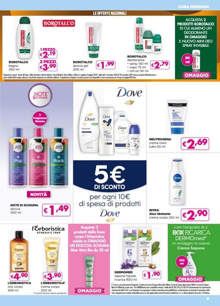 volantino Acqua e Sapone 9 novembre 2023 pagina 09