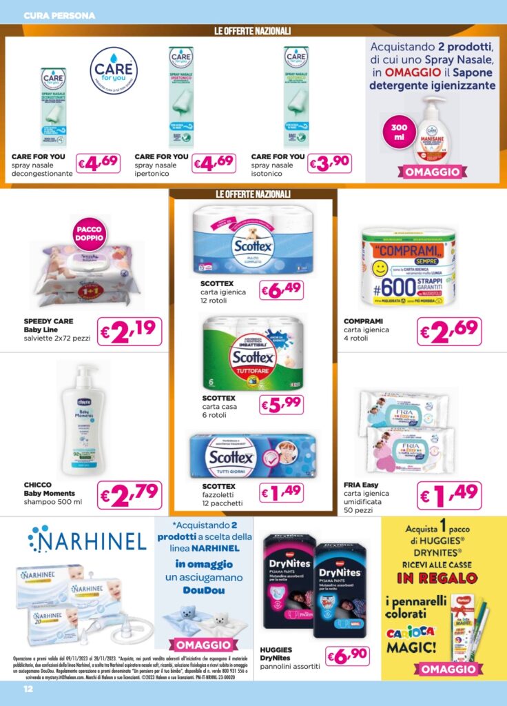 volantino Acqua e Sapone 9 novembre 2023 pagina 12
