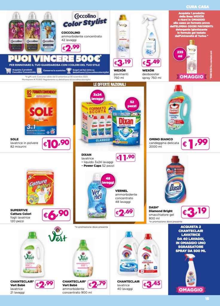 volantino Acqua e Sapone 9 novembre 2023 pagina 15