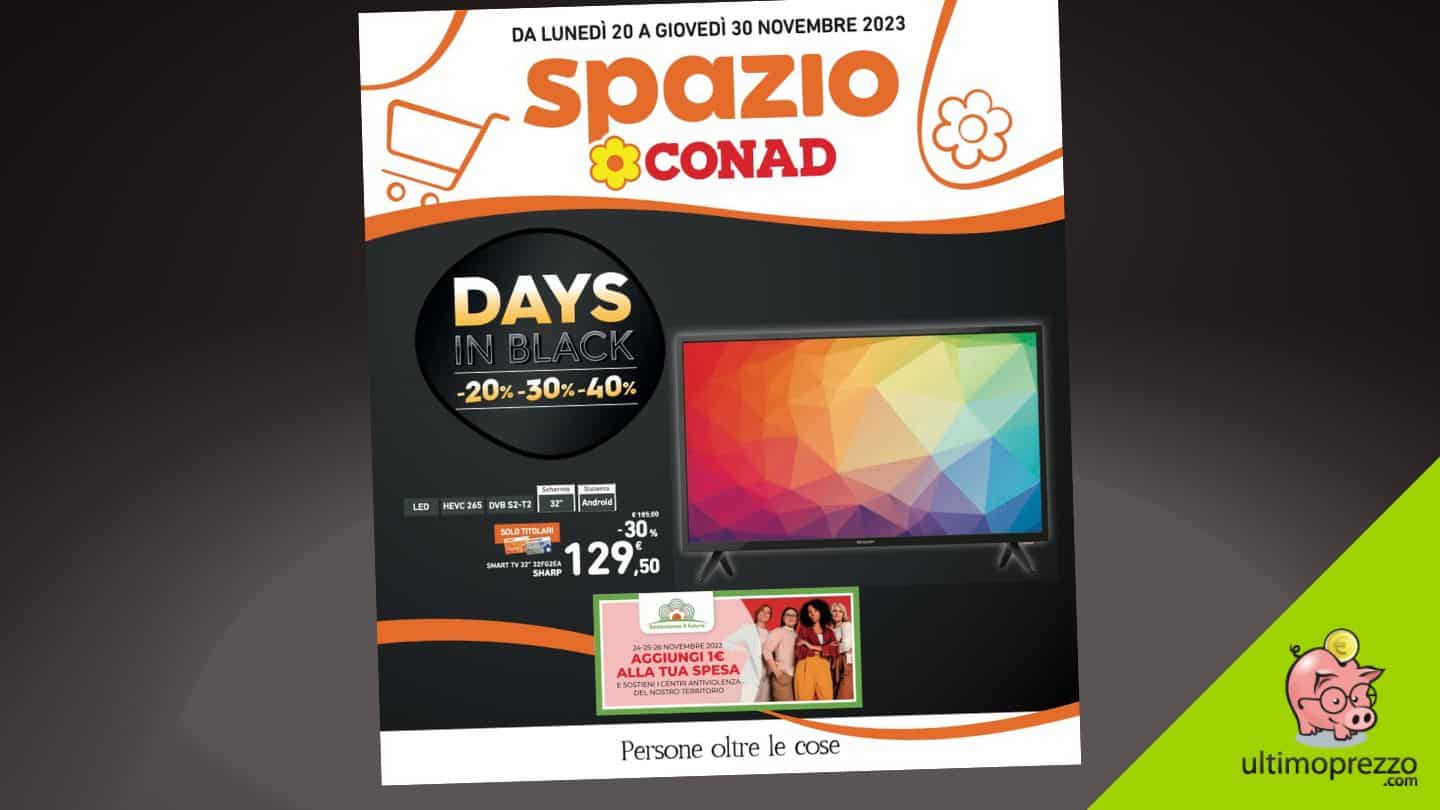 Anteprima Conad Black Friday, dal 20 novembre sconti sulla tecnologia e buoni spesa