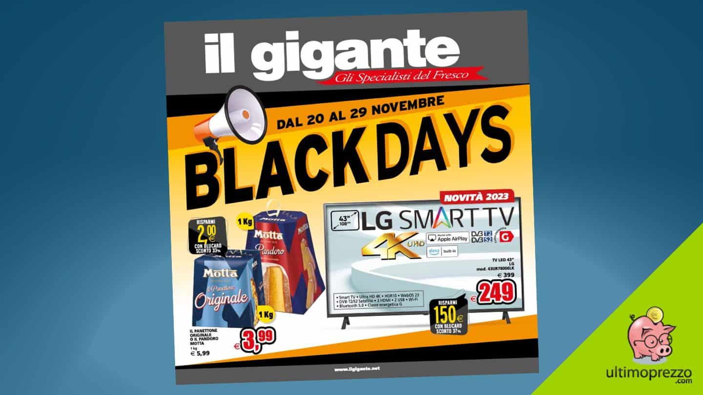 Tv a meno di 100 Euro e decoder TV economici, il Black Friday Il Gigante va a segno!