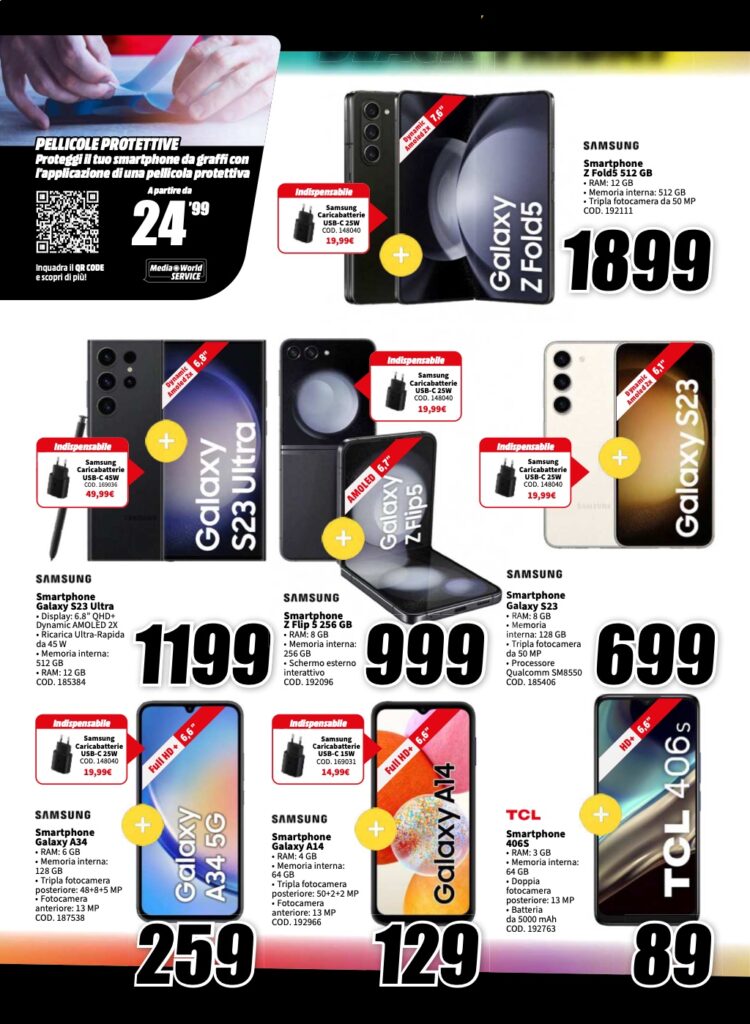 volantino Black Friday MediaWorld 13 novembre 2023 pagina 02