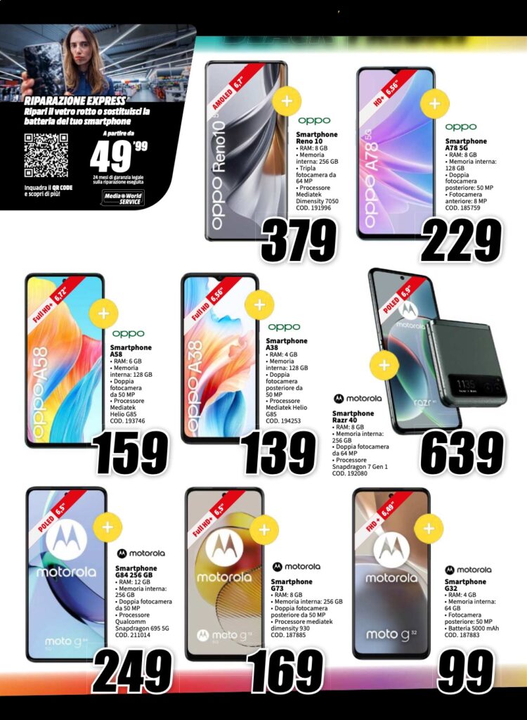 volantino Black Friday MediaWorld 13 novembre 2023 pagina 04