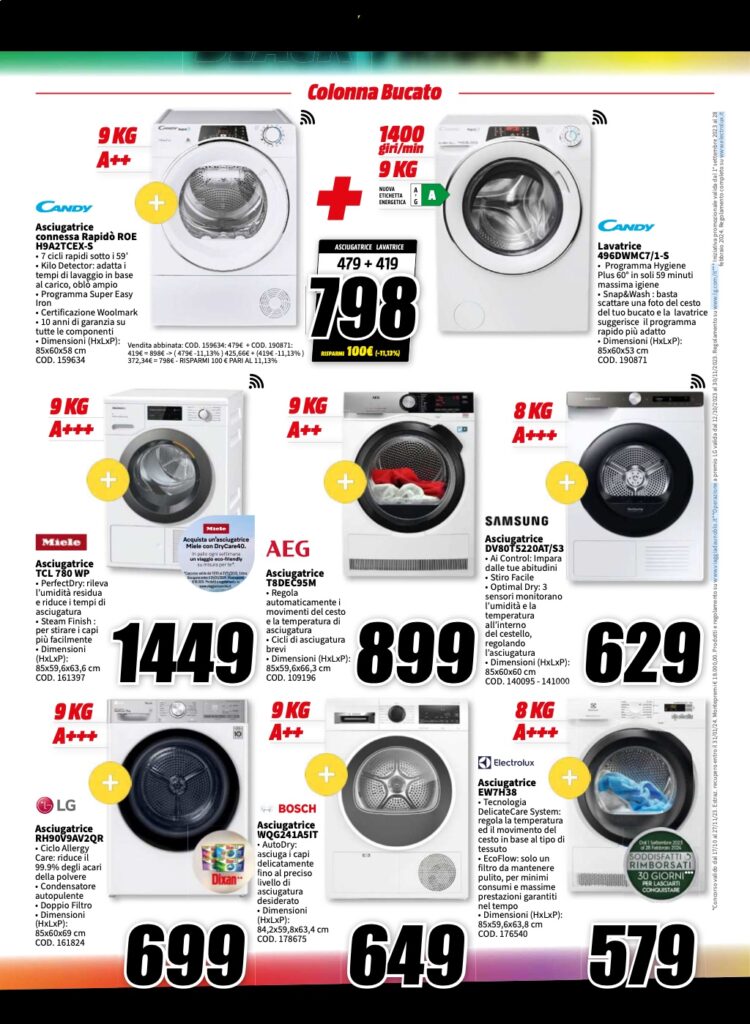 volantino Black Friday MediaWorld 13 novembre 2023 pagina 18