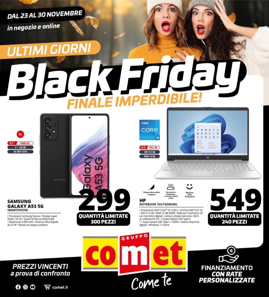 volantino Comet Black Friday 23 novembre 2023 v2 pagina 01