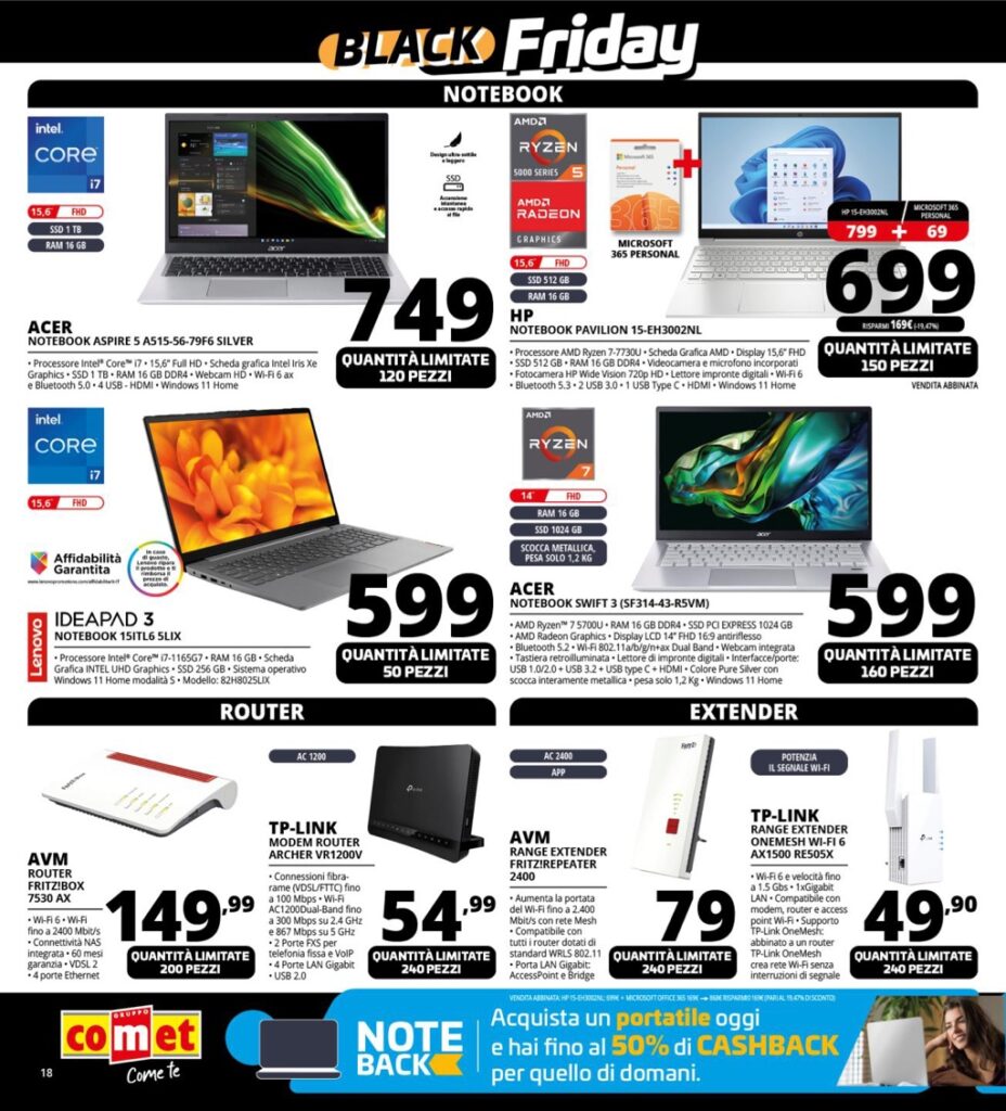 volantino Comet Black Friday 23 novembre 2023 v2 pagina 18