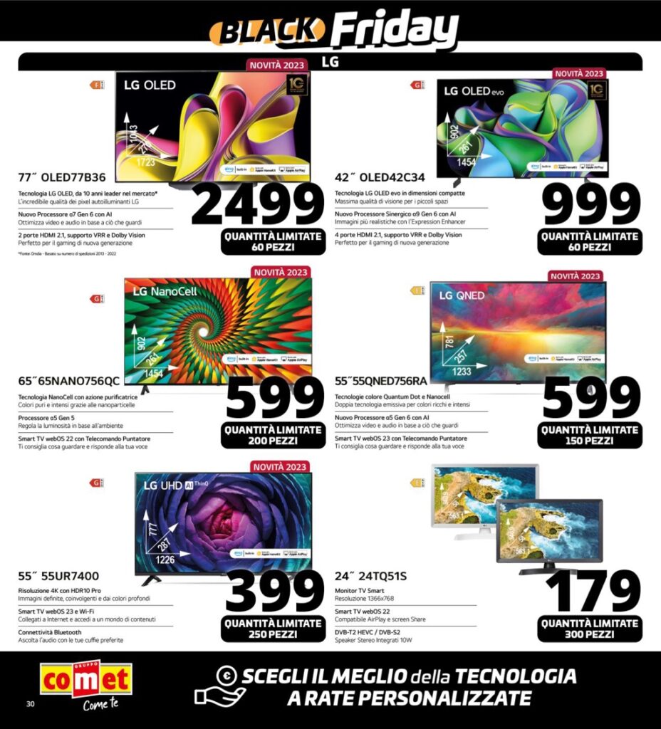 volantino Comet Black Friday 23 novembre 2023 v2 pagina 30