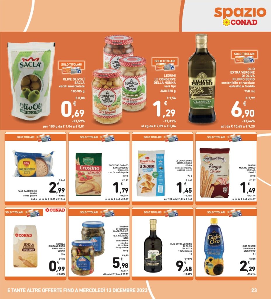 volantino Conad 1 dicembre 2023 pagina 23