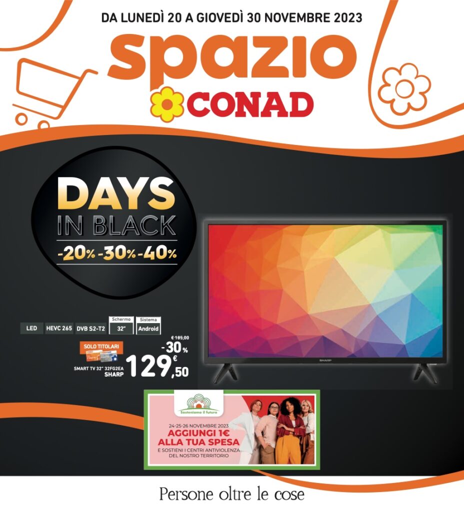 volantino Conad Black Friday 2023 pagina 01