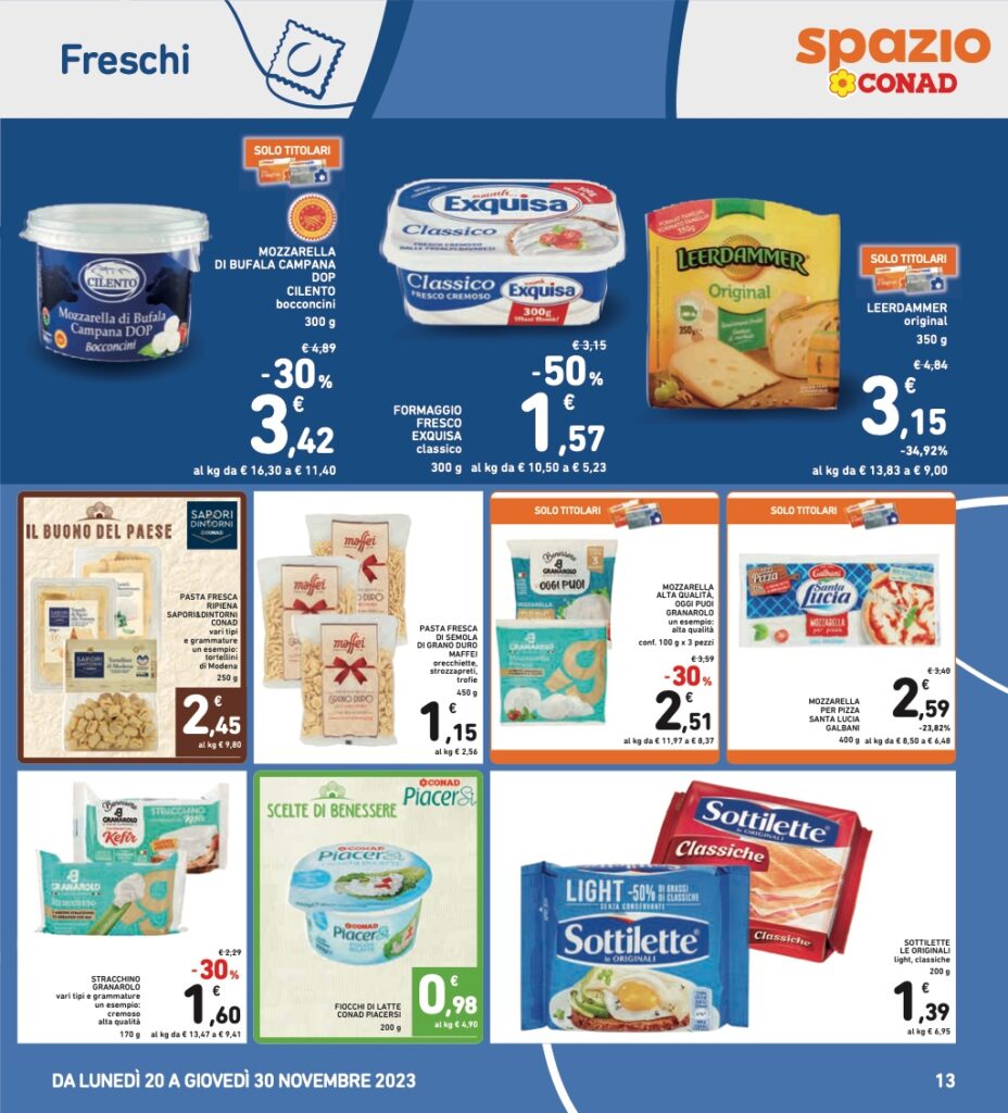 volantino Conad Black Friday 2023 pagina 13