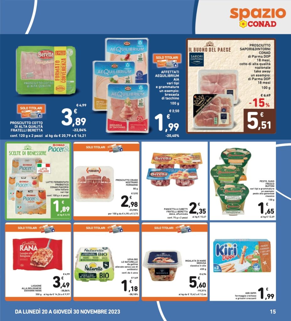 volantino Conad Black Friday 2023 pagina 15