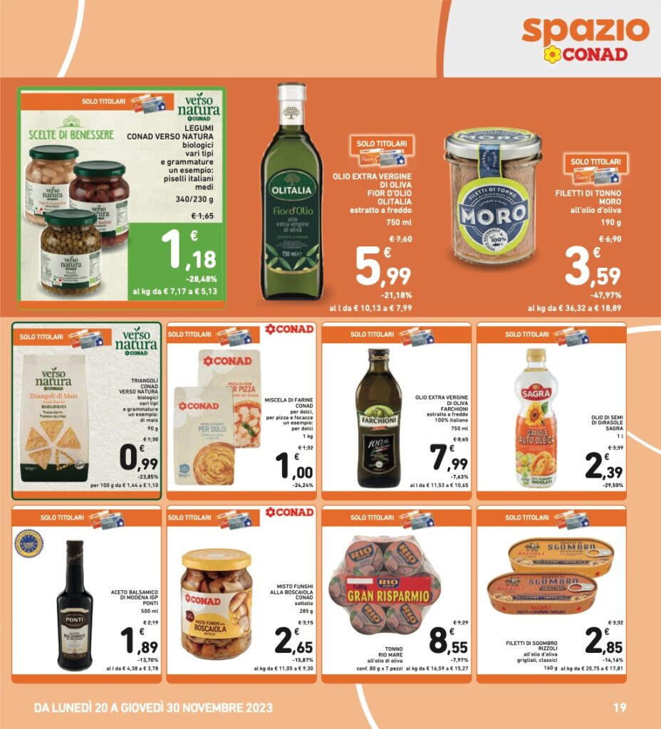 volantino Conad Black Friday 2023 pagina 19