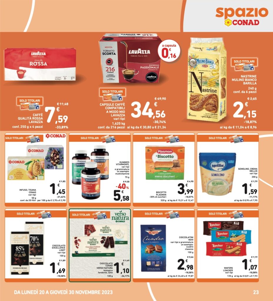 volantino Conad Black Friday 2023 pagina 23