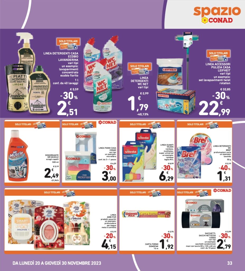 volantino Conad Black Friday 2023 pagina 33