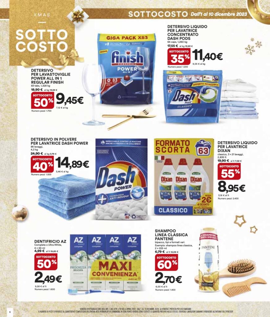 volantino Coop Lombardia sottocosto 1 dicembre 2023 pagina 06