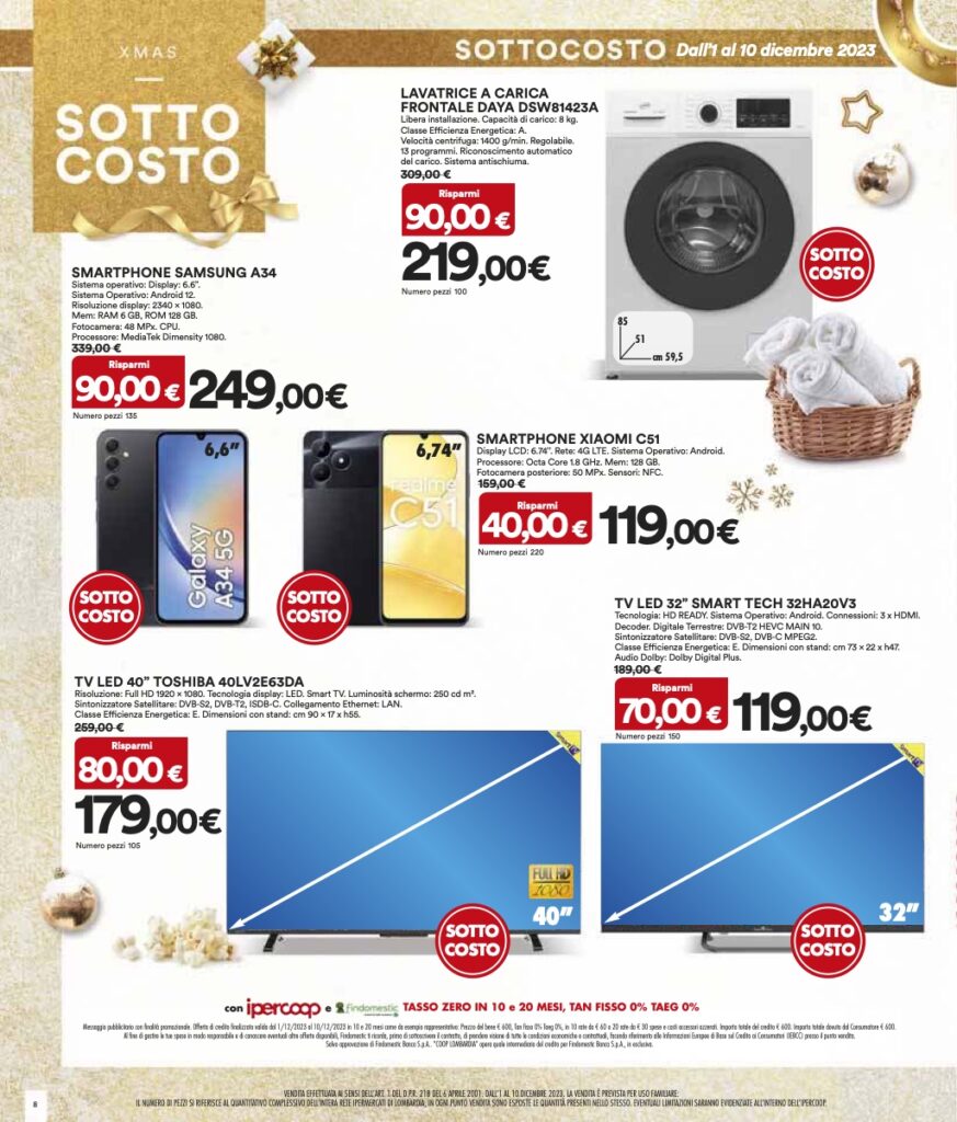 volantino Coop Lombardia sottocosto 1 dicembre 2023 pagina 08