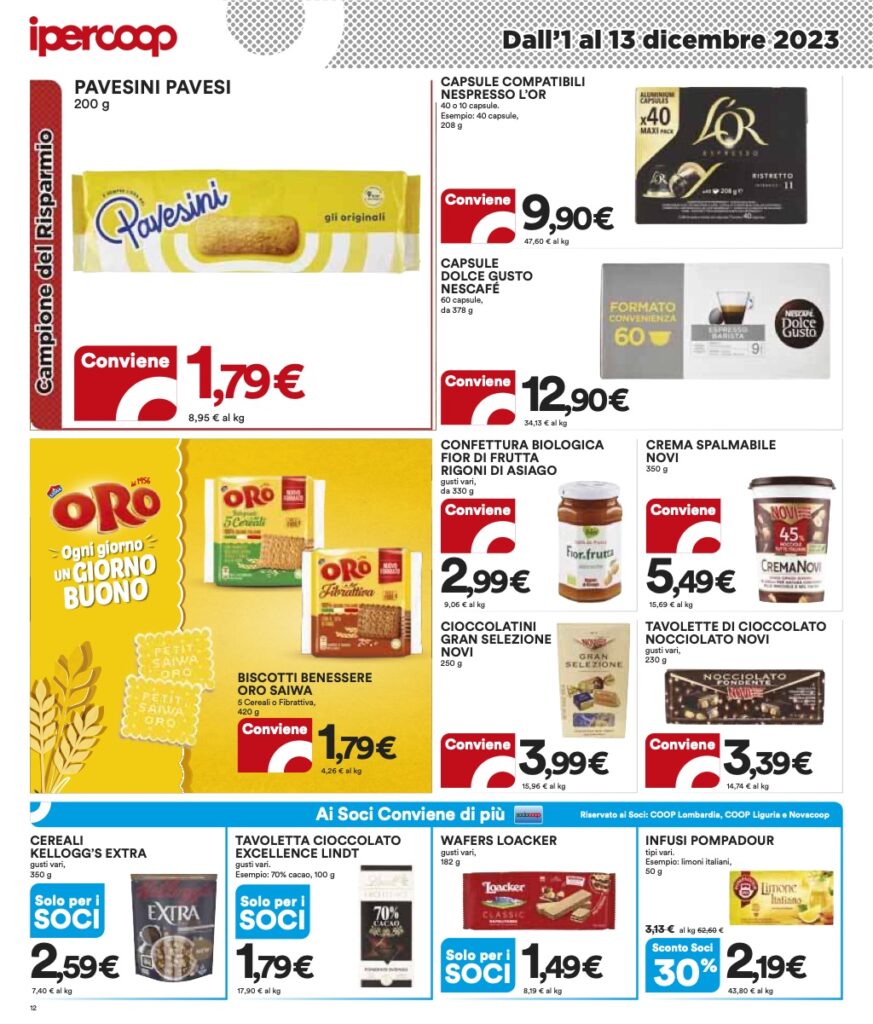 volantino Coop Lombardia sottocosto 1 dicembre 2023 pagina 12