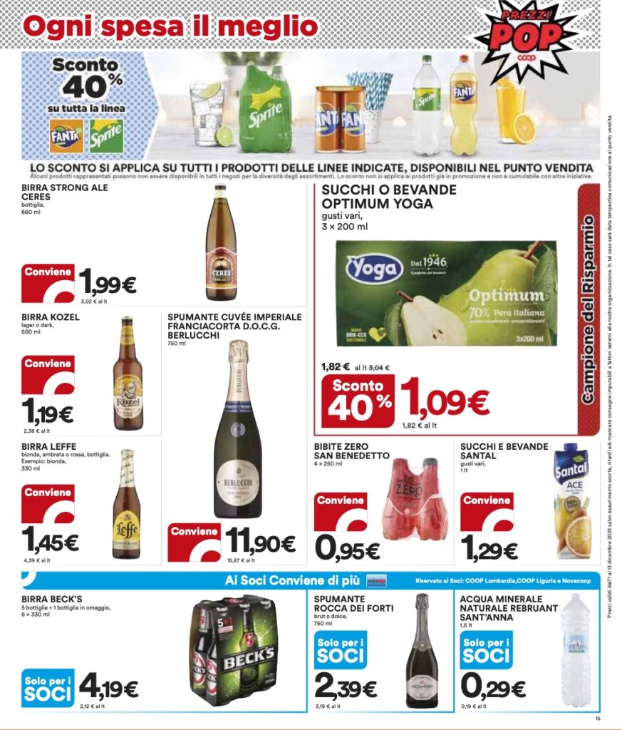 volantino Coop Lombardia sottocosto 1 dicembre 2023 pagina 15