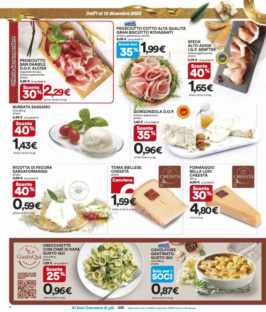 volantino Coop Lombardia sottocosto 1 dicembre 2023 pagina 18