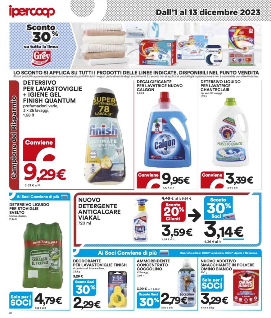 volantino Coop Lombardia sottocosto 1 dicembre 2023 pagina 22