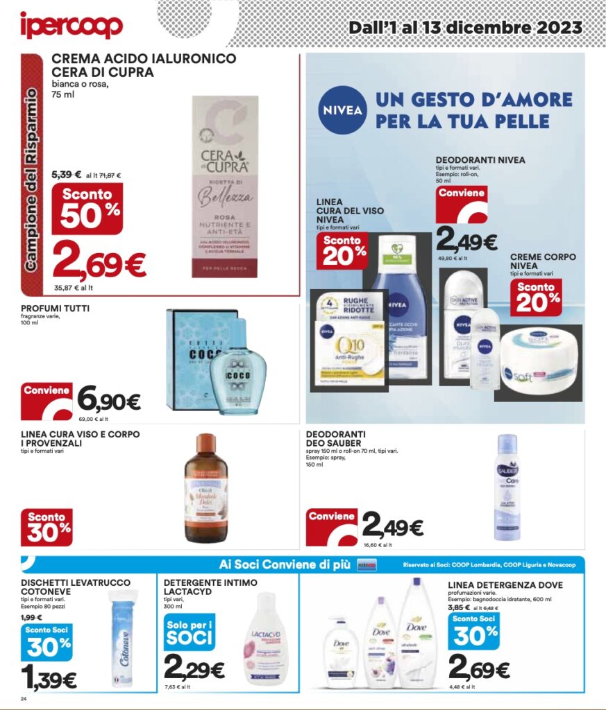 volantino Coop Lombardia sottocosto 1 dicembre 2023 pagina 24