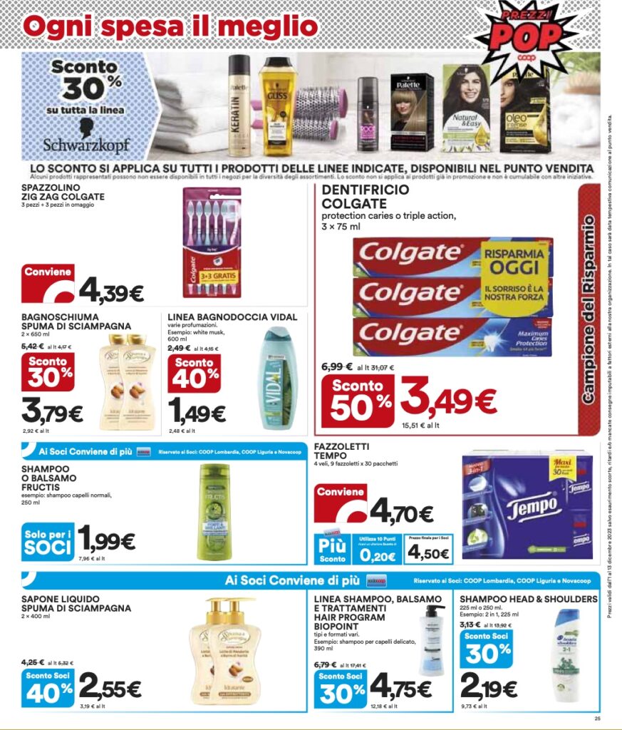 volantino Coop Lombardia sottocosto 1 dicembre 2023 pagina 25