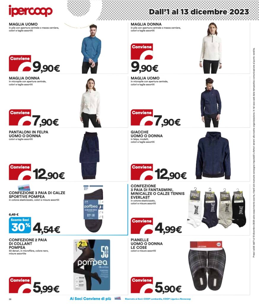 volantino Coop Lombardia sottocosto 1 dicembre 2023 pagina 28