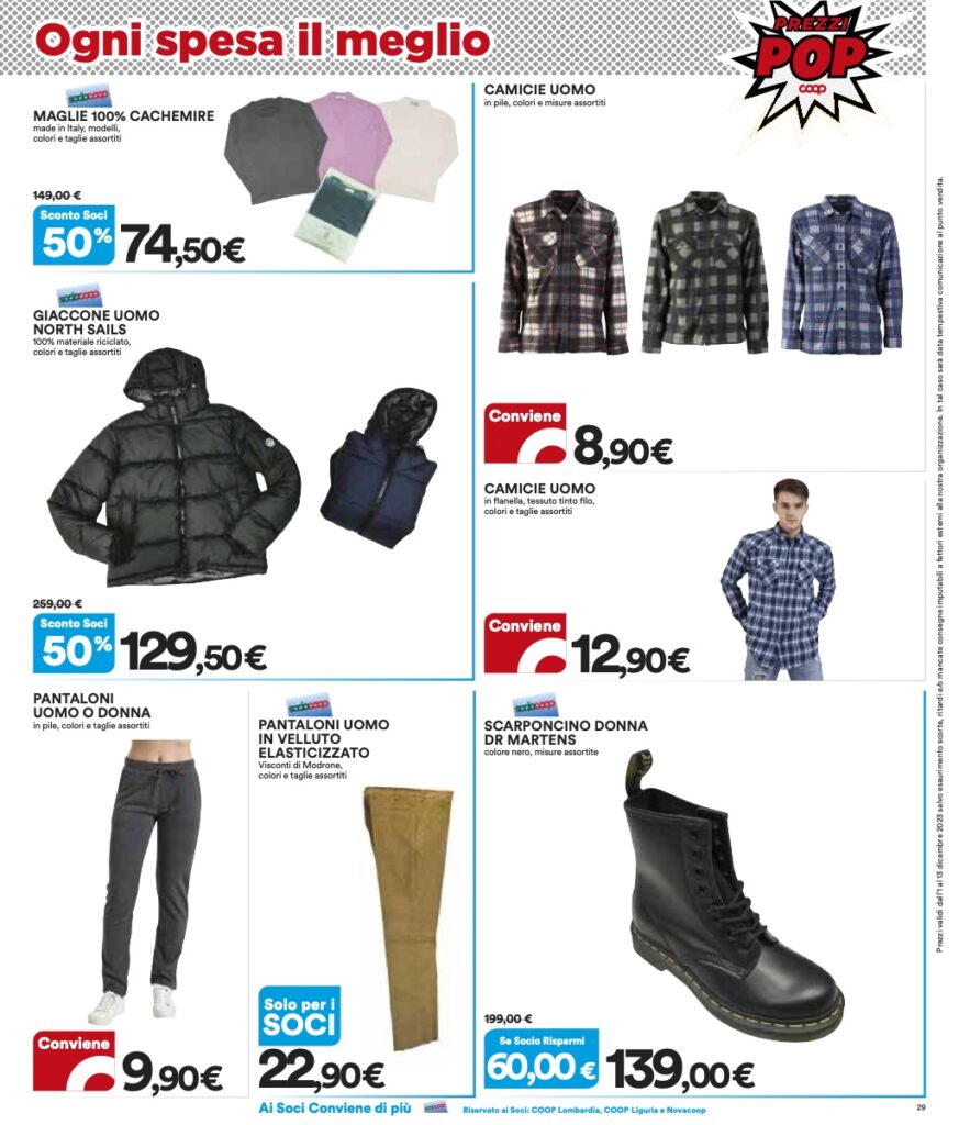 volantino Coop Lombardia sottocosto 1 dicembre 2023 pagina 29