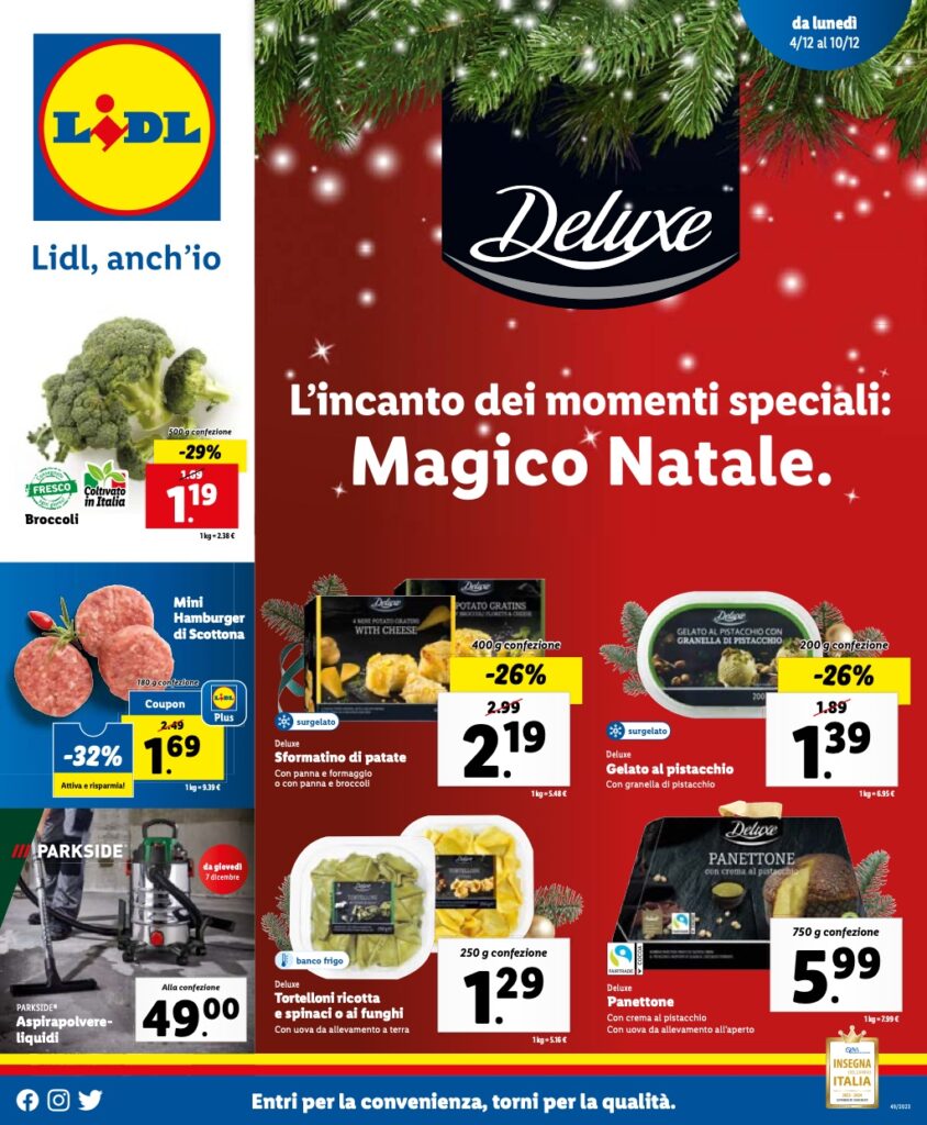 volantino Lidl 4 dicembre 2023 pagina 01