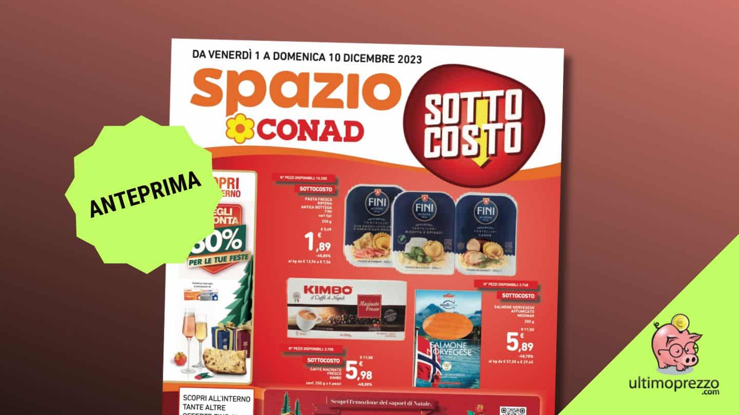 Volantino Conad 1 dicembre 2023, arriva il sottocosto (e i buoni sui panettoni): le offerte in anteprima!