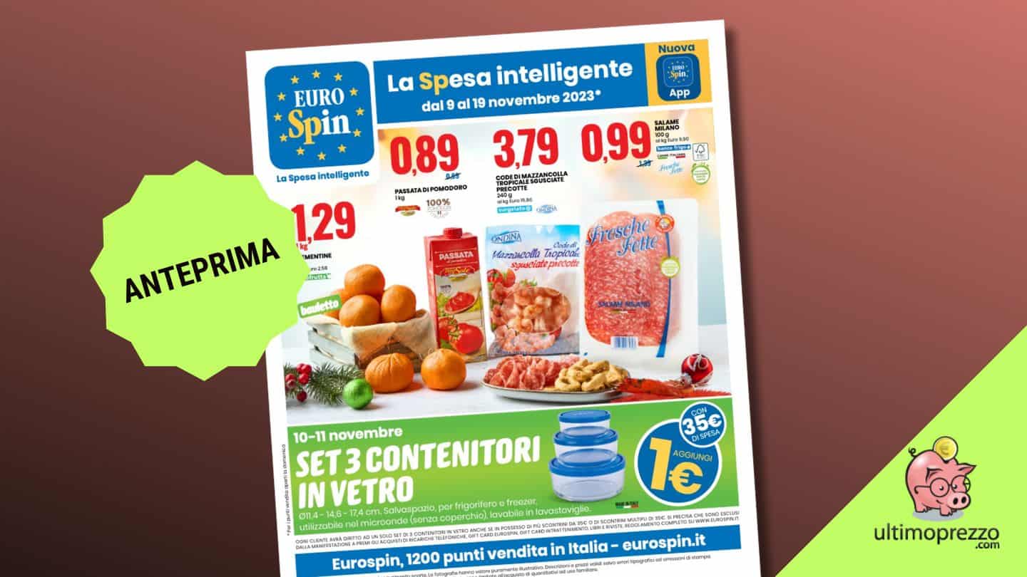 volantino eurospin 9 novembre 2023 regalo anteprima