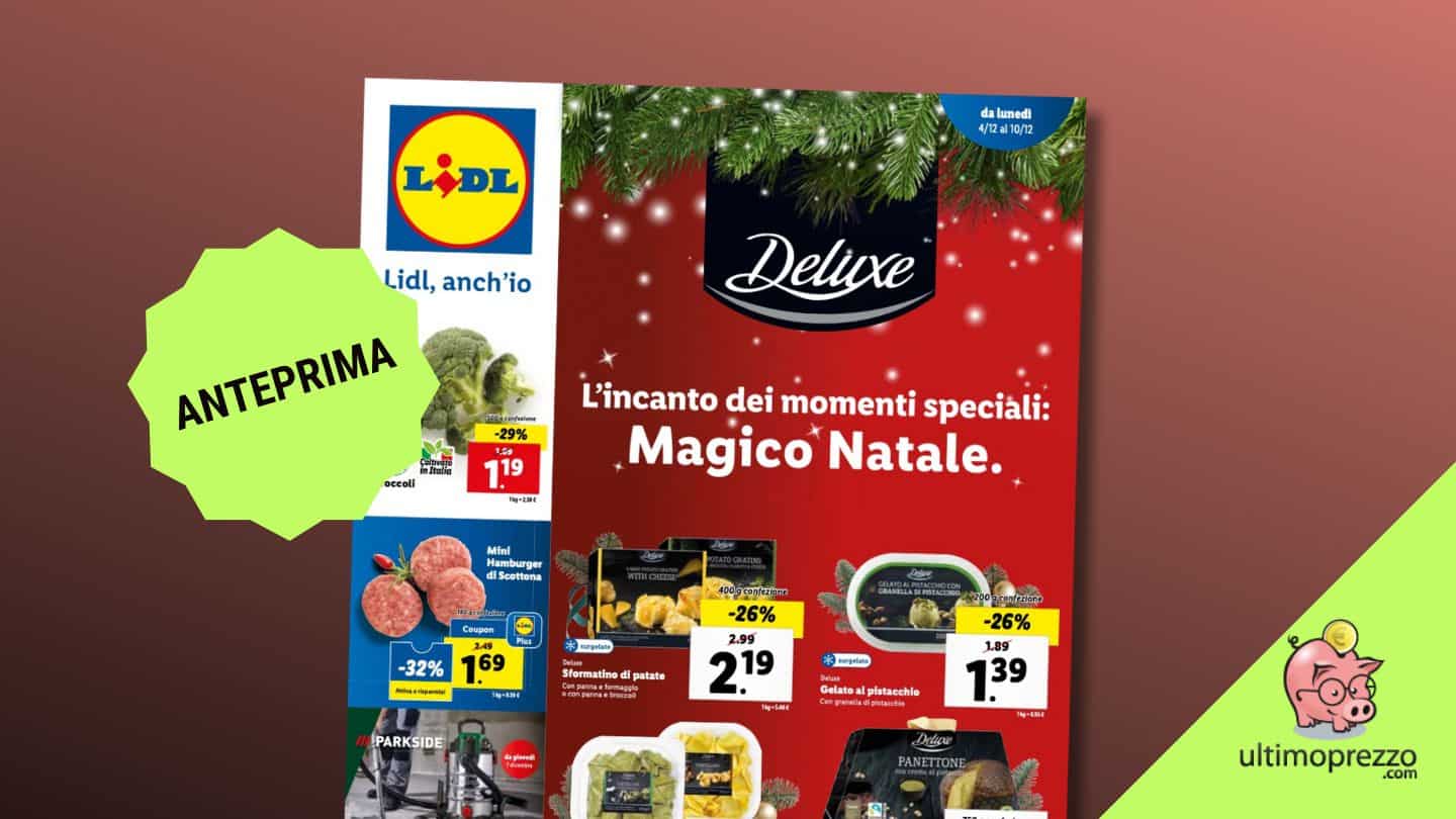 Volantino Lidl dal 4 dicembre 2023, arrivano i giochi di Natale!