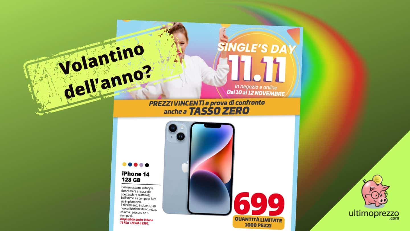 Single Day Comet 2023 da urlo: iPhone 14, PS5, Galaxy Watch4 e molto altro a prezzi top