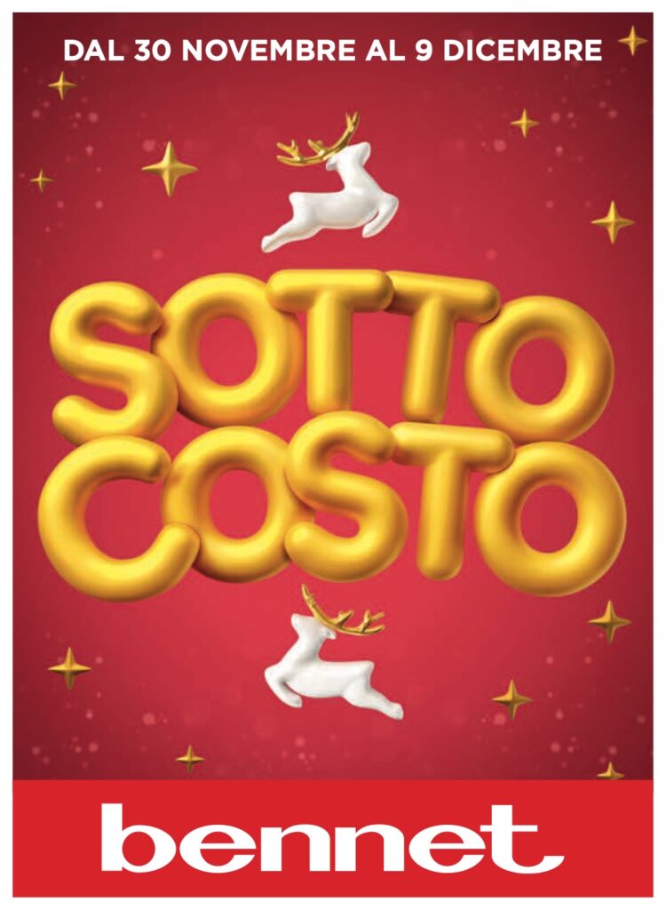 volantino sottocosto Bennet 30 novembre 2023 pagina 01