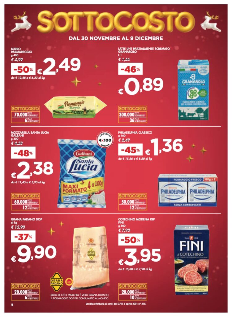 volantino sottocosto Bennet 30 novembre 2023 pagina 02