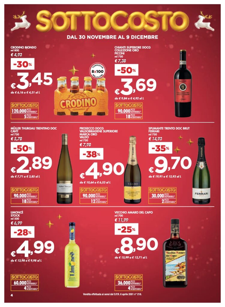 volantino sottocosto Bennet 30 novembre 2023 pagina 04