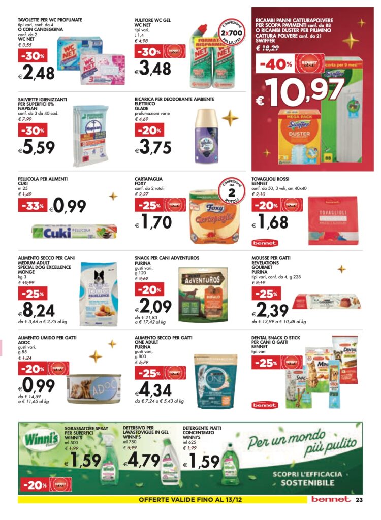 volantino sottocosto Bennet 30 novembre 2023 pagina 23