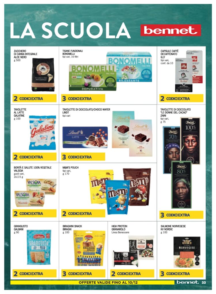 volantino sottocosto Bennet 30 novembre 2023 pagina 33