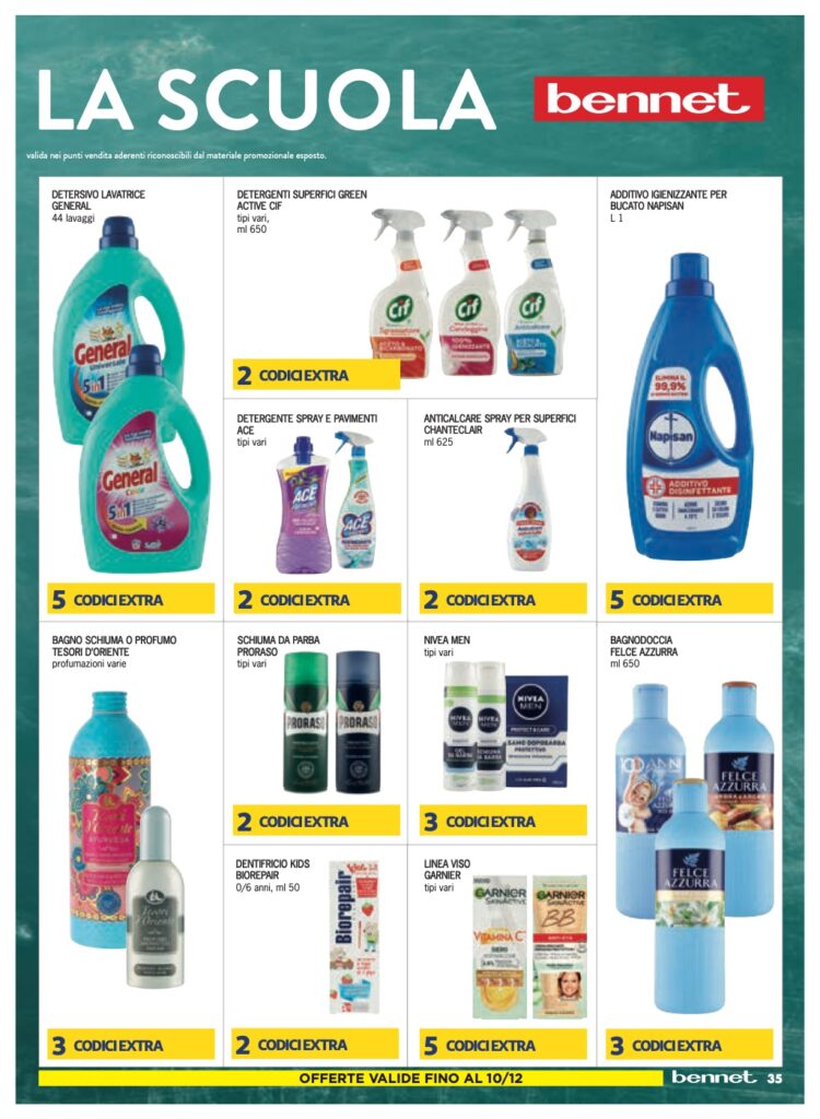 volantino sottocosto Bennet 30 novembre 2023 pagina 35