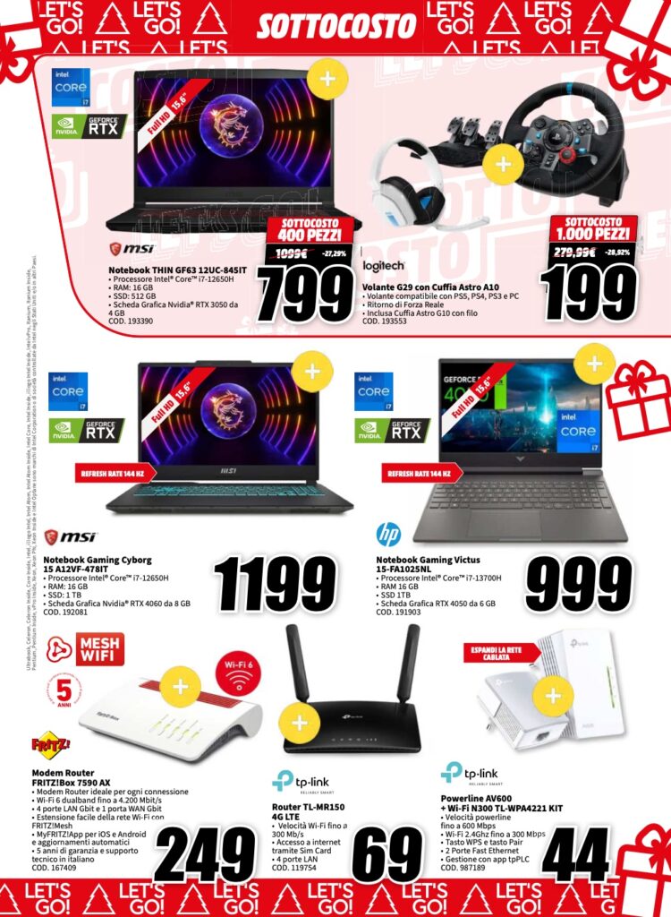 sottocosto MediaWorld 8 dicembre 2023 pagina 13