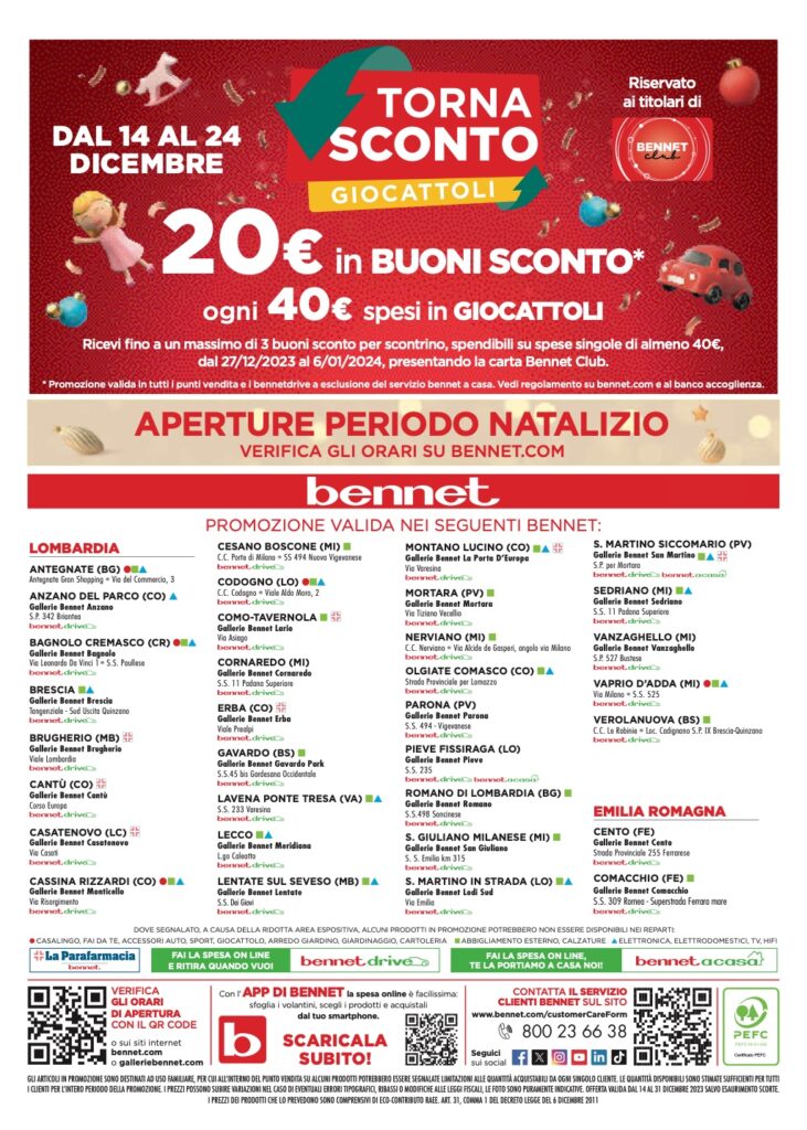 volantino Bennet 14 dicembre 2023 pagina 28