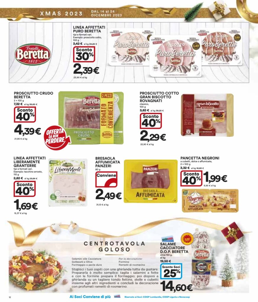 volantino Coop Lombardia 14 dicembre 2023 pagina 12