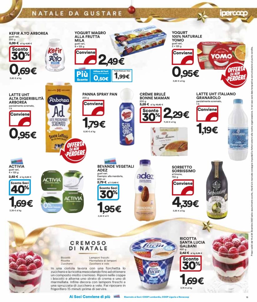 volantino Coop Lombardia 14 dicembre 2023 pagina 15