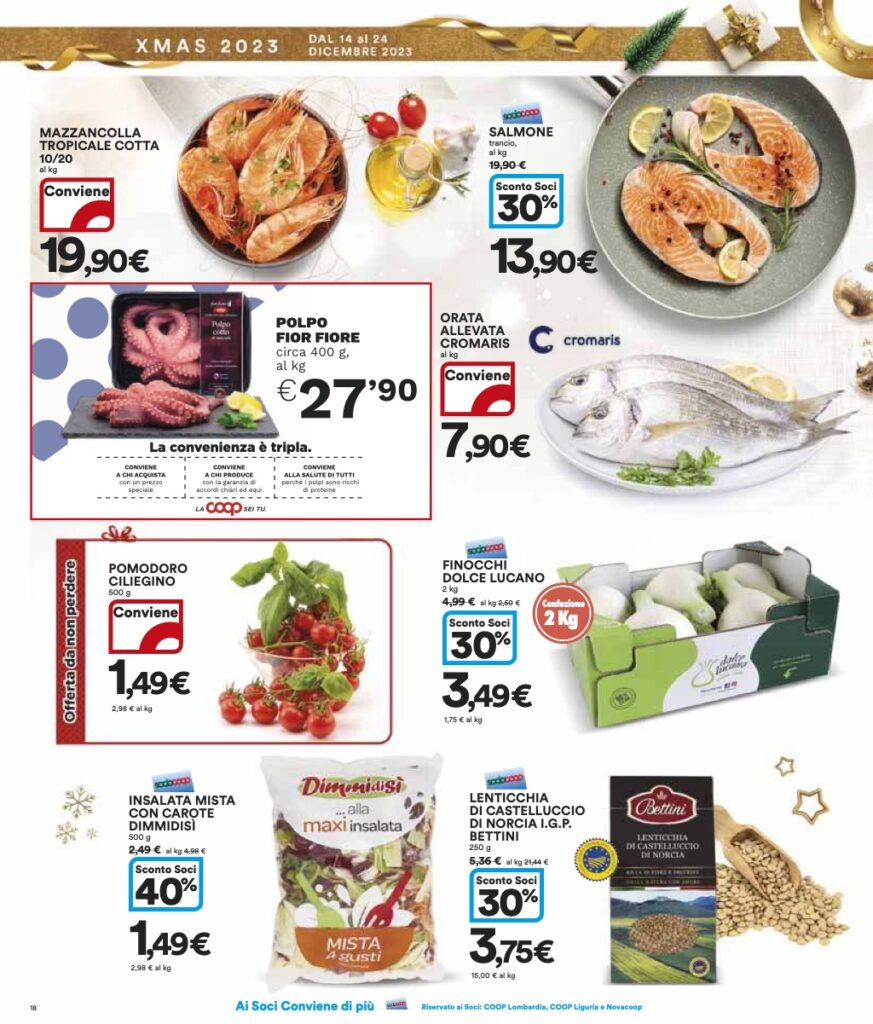 volantino Coop Lombardia 14 dicembre 2023 pagina 18