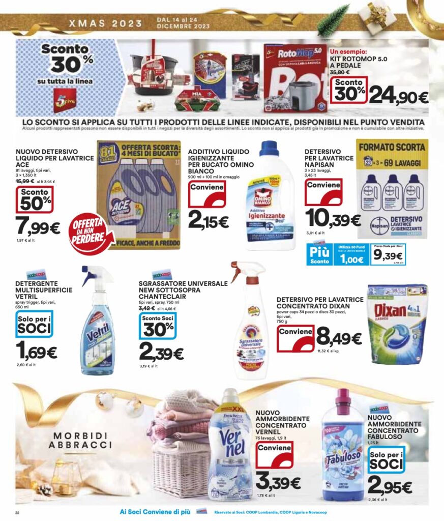 volantino Coop Lombardia 14 dicembre 2023 pagina 22