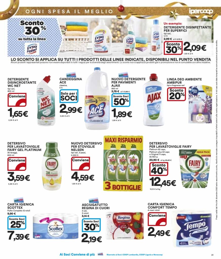 volantino Coop Lombardia 14 dicembre 2023 pagina 23