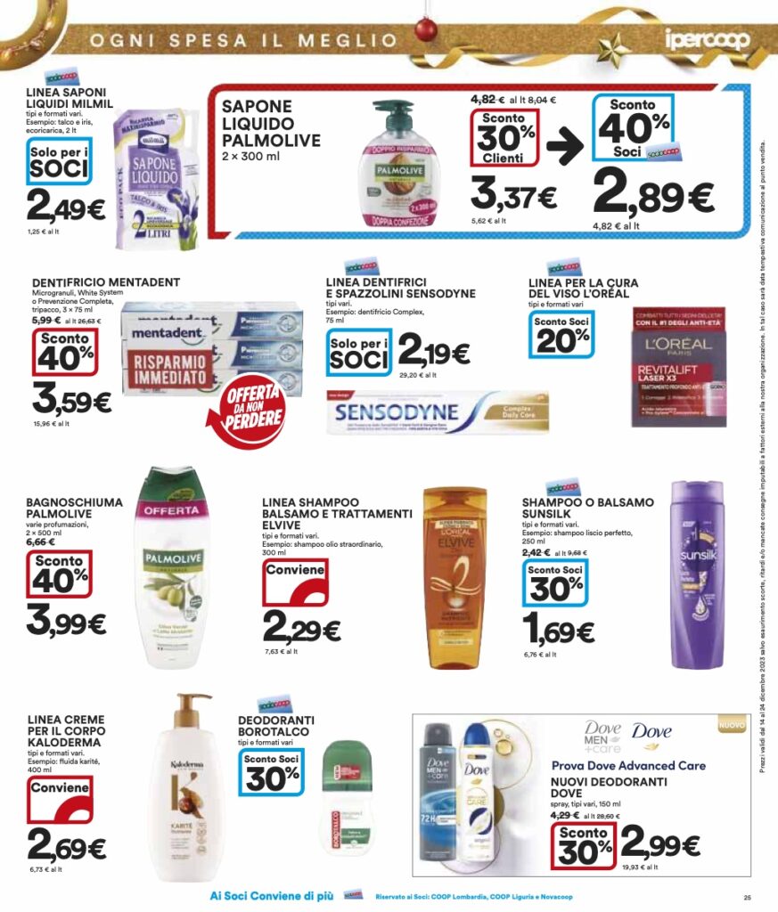 volantino Coop Lombardia 14 dicembre 2023 pagina 25