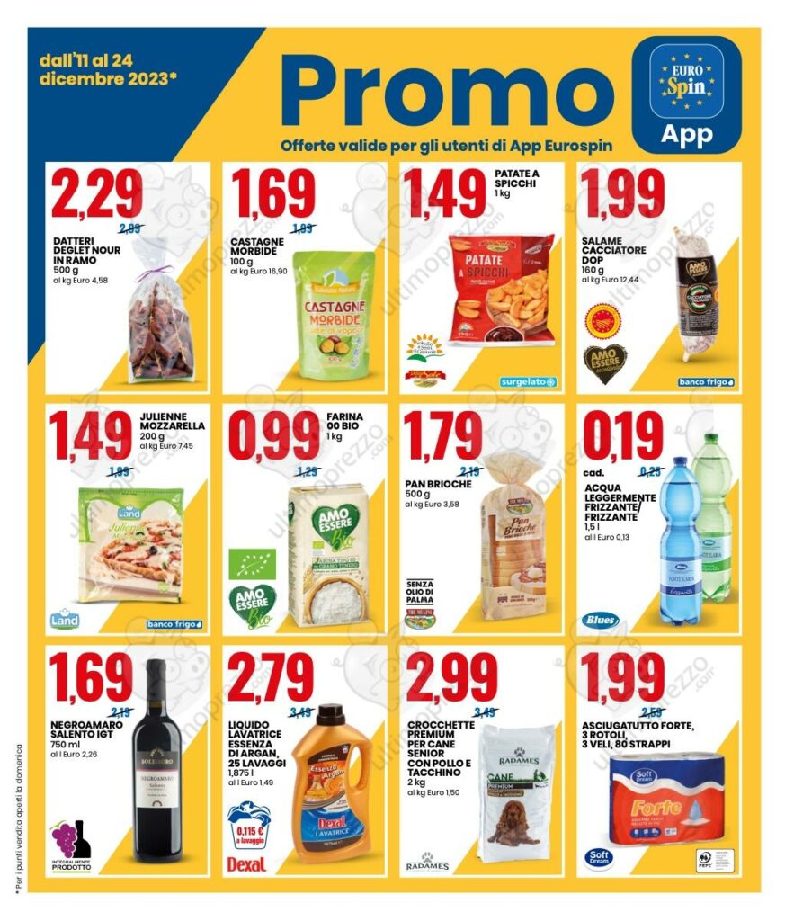 volantino Eurospin 11 dicembre 2023 pagina 13