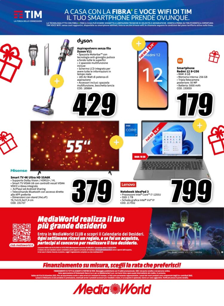 volantino MediaWorld 18 dicembre 2023 pagina 24