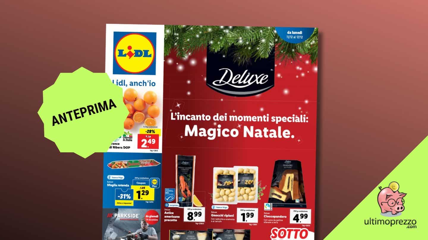 Anteprima volantino Lidl, 11-17 dicembre 2023 con fuochi d’artificio e offerte per un magico Natale